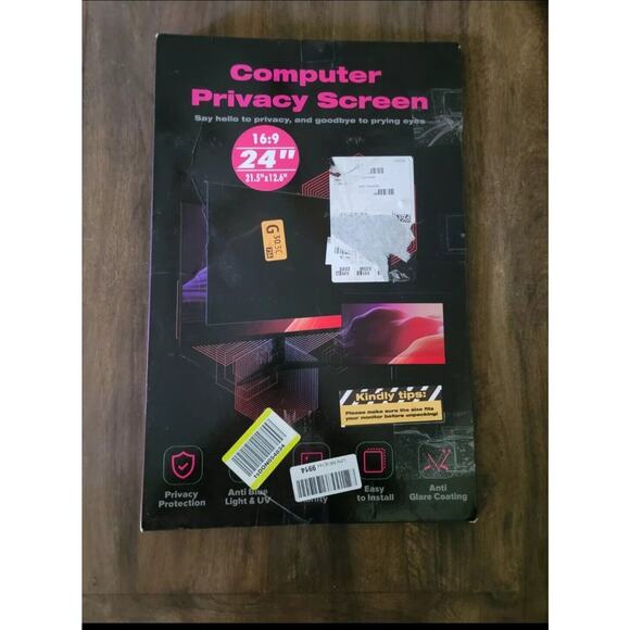 Computer Privacy Screen Filter 24" Hanging Privacy Screen Protector by Gudteke - Picture 5 of 7